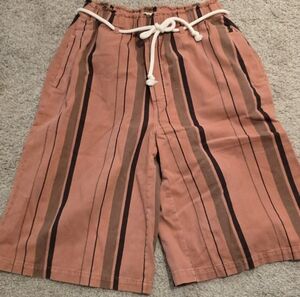 Anthropologie Pilcro Cropped PJ Wide-Leg Striped Jeans Sz M